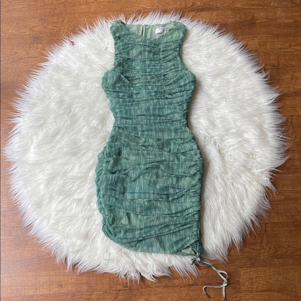 House of CB Chelsea ruched mod bodycon dress